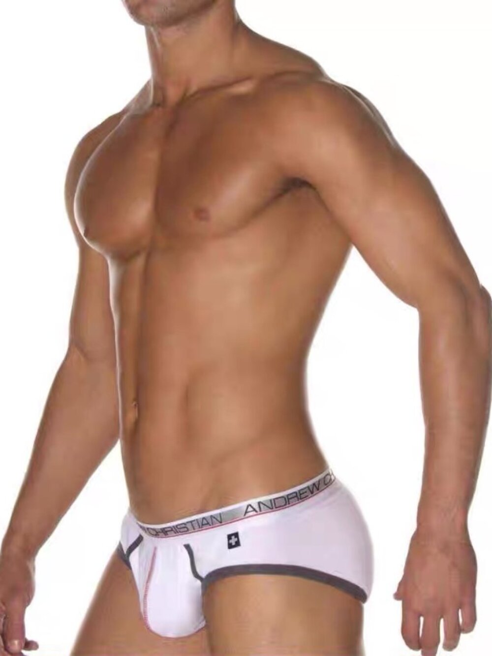 Andrew Christian Vintage Briefs Medium White NEW
